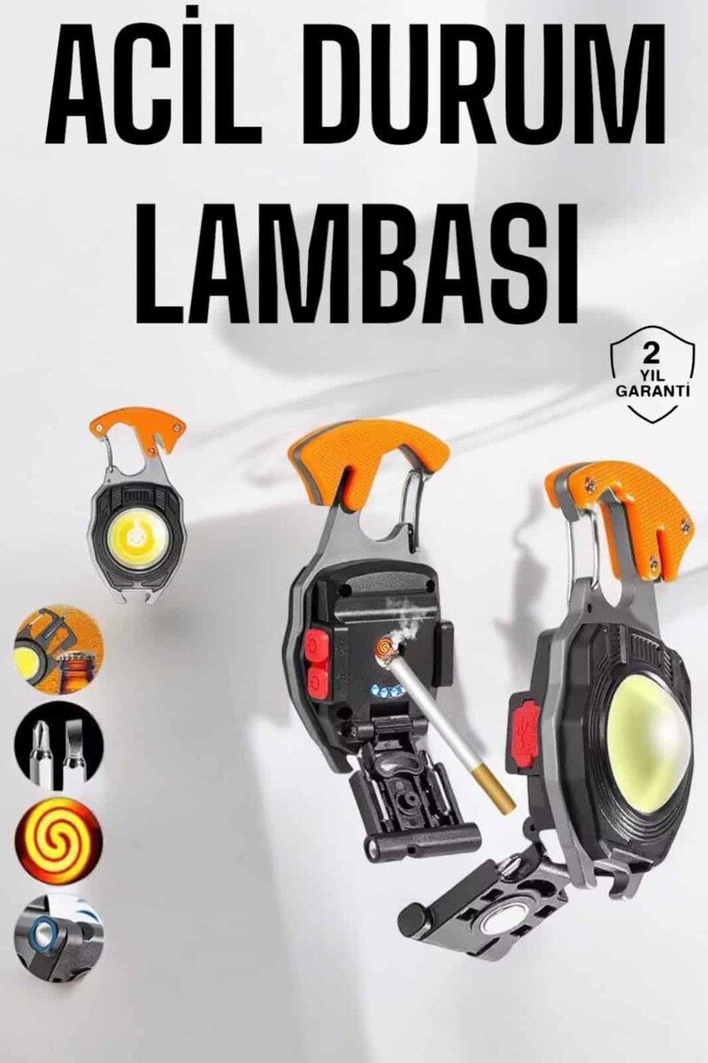 yeni nesil Kamp Feneri Çok Fonksiyonlu Fener Anahtarlık Usb Çakmaklı Cam Kırıcı Kemer Kesici Açacak 1 yeni nesil Kamp Feneri Çok Fonksiyonlu Fener Anahtarlık Usb Çakmaklı Cam Kırıcı Kemer Kesici Açacak