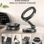 Araç İçi Telefon Tutacağı Manyetik Tasarım Ayarlanabilir