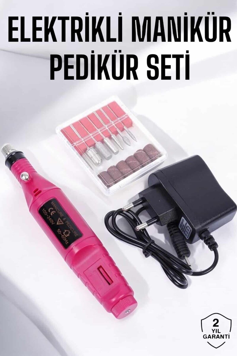 Elektrikli Manikür Pedikür Törpü Seti Protez Tırnak Nasır Temizleyici 1 Elektrikli Manikür Pedikür Törpü Seti Protez Tırnak Nasır Temizleyici