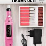 Nasır Temizleyici Manikür Pedikür Seti Elektrikli USB Girişli
