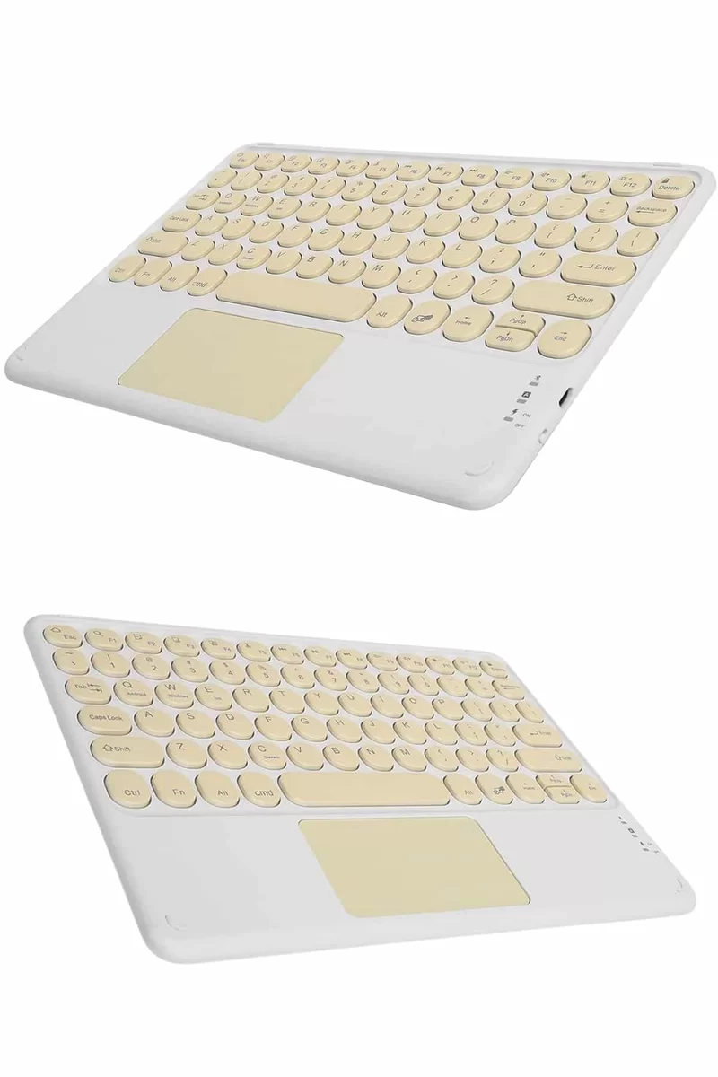 Touchpad Tüm Cihazlara Uyumlu Bluetooth Klavye Touchpad Slim Kablosuz Wifi Q Klavye 4 Touchpad Tüm Cihazlara Uyumlu Bluetooth Klavye Touchpad Slim Kablosuz Wifi Q Klavye - Görsel 4