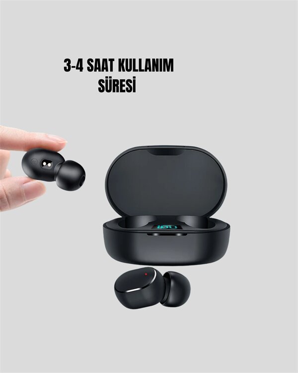 Kablosuz Kulak İçi Bluetooth Kulaklık Stereo Dokunmatik Kontrollü Kulaklık 2 Kablosuz Kulak İçi Bluetooth Kulaklık Stereo Dokunmatik Kontrollü Kulaklık - Görsel 2