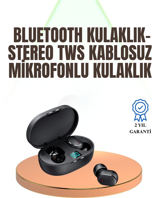 Kablosuz Kulak İçi Bluetooth Kulaklık Stereo Dokunmatik Kontrollü Kulaklık 1 Kablosuz Kulak İçi Bluetooth Kulaklık Stereo Dokunmatik Kontrollü Kulaklık
