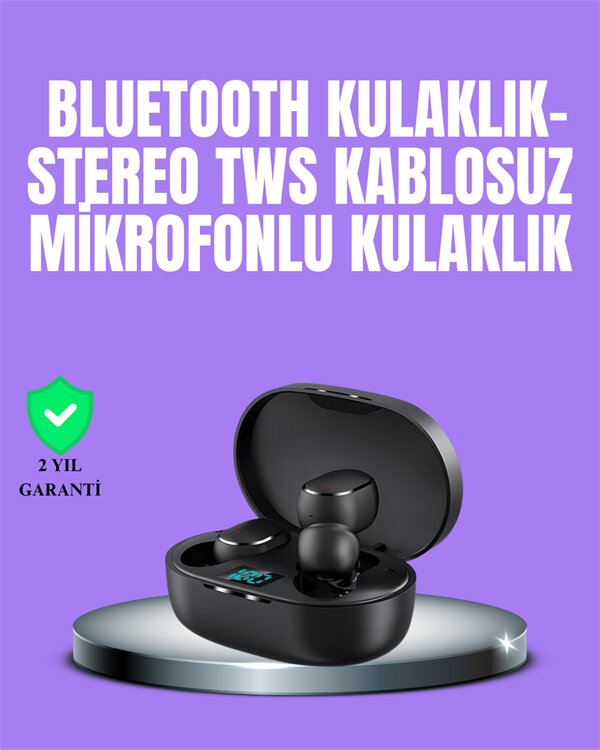 Bluetooth Kulaklık TWS Yüksek Ses Kaliteli Kesintisiz Dijital Göstergeli Kulaklık 1 Bluetooth Kulaklık TWS Yüksek Ses Kaliteli Kesintisiz Dijital Göstergeli Kulaklık