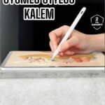 Dokunmatik Kalem Beyaz Şarjlı Yedek Uçlu Android ve İOS Uyumlu