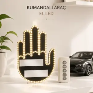 Aracınız İçin Eğlenceli ve Güvenli İletişim: LED Jest Lambası Uzaktan Kumandalı Kolay Montaj