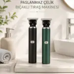 Tıraş Makinesi Profesyonel Paslanmaz Çelik T-bıçak Saç Sakal Ense Vücut