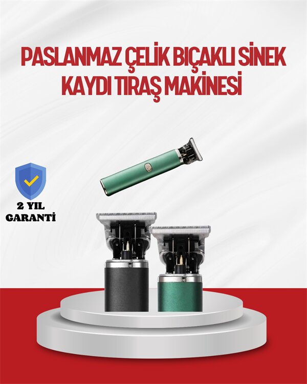 Saç Sakal Ense Paslanmaz Çelik T-Bıçak Vücut Tıraş Makinesi 1 Saç Sakal Ense Paslanmaz Çelik T-Bıçak Vücut Tıraş Makinesi