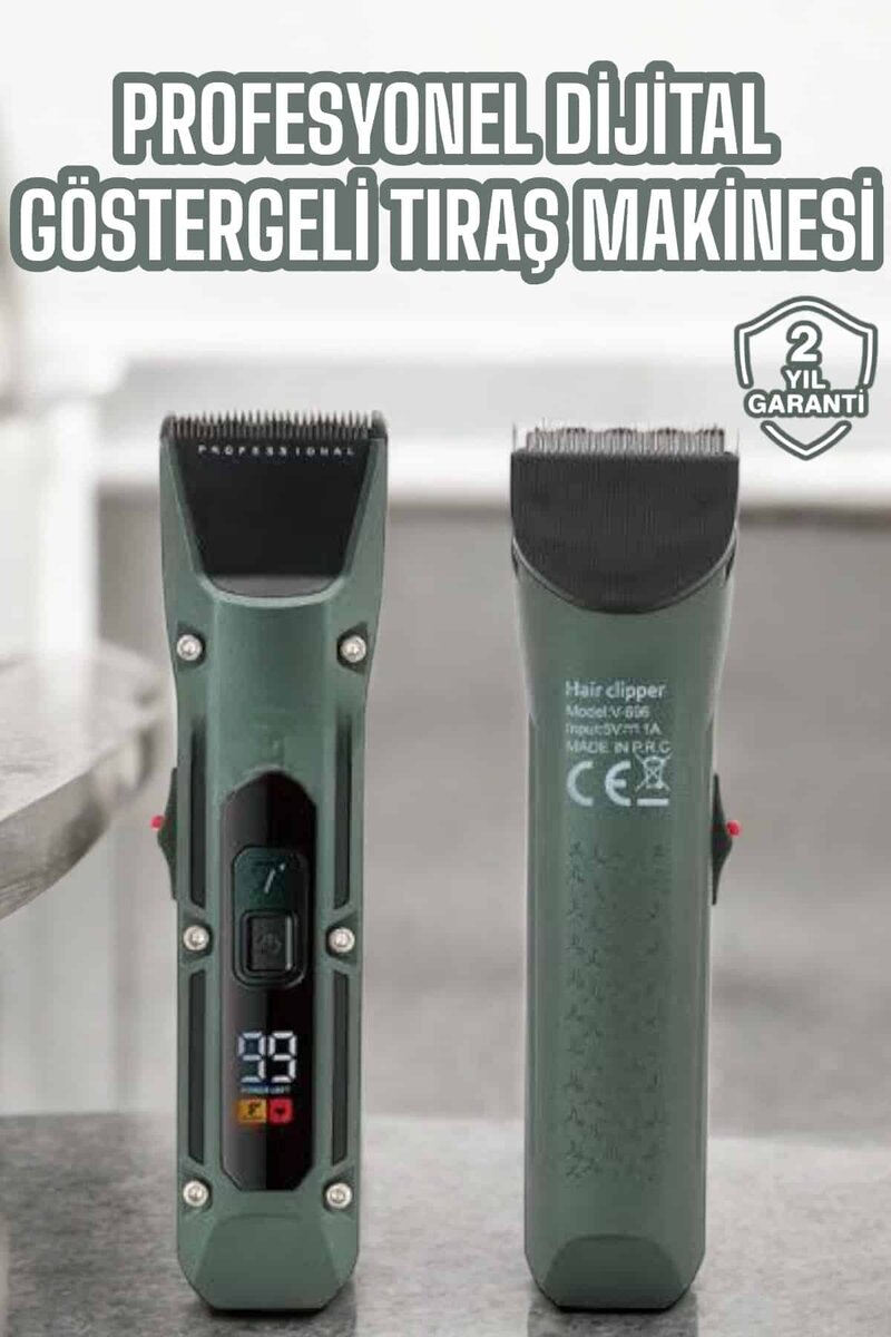 Tıraş Makinesi Dijital Göstergeli Turbo Motor Paslanmaz Çelik 1 Tıraş Makinesi Dijital Göstergeli Turbo Motor Paslanmaz Çelik