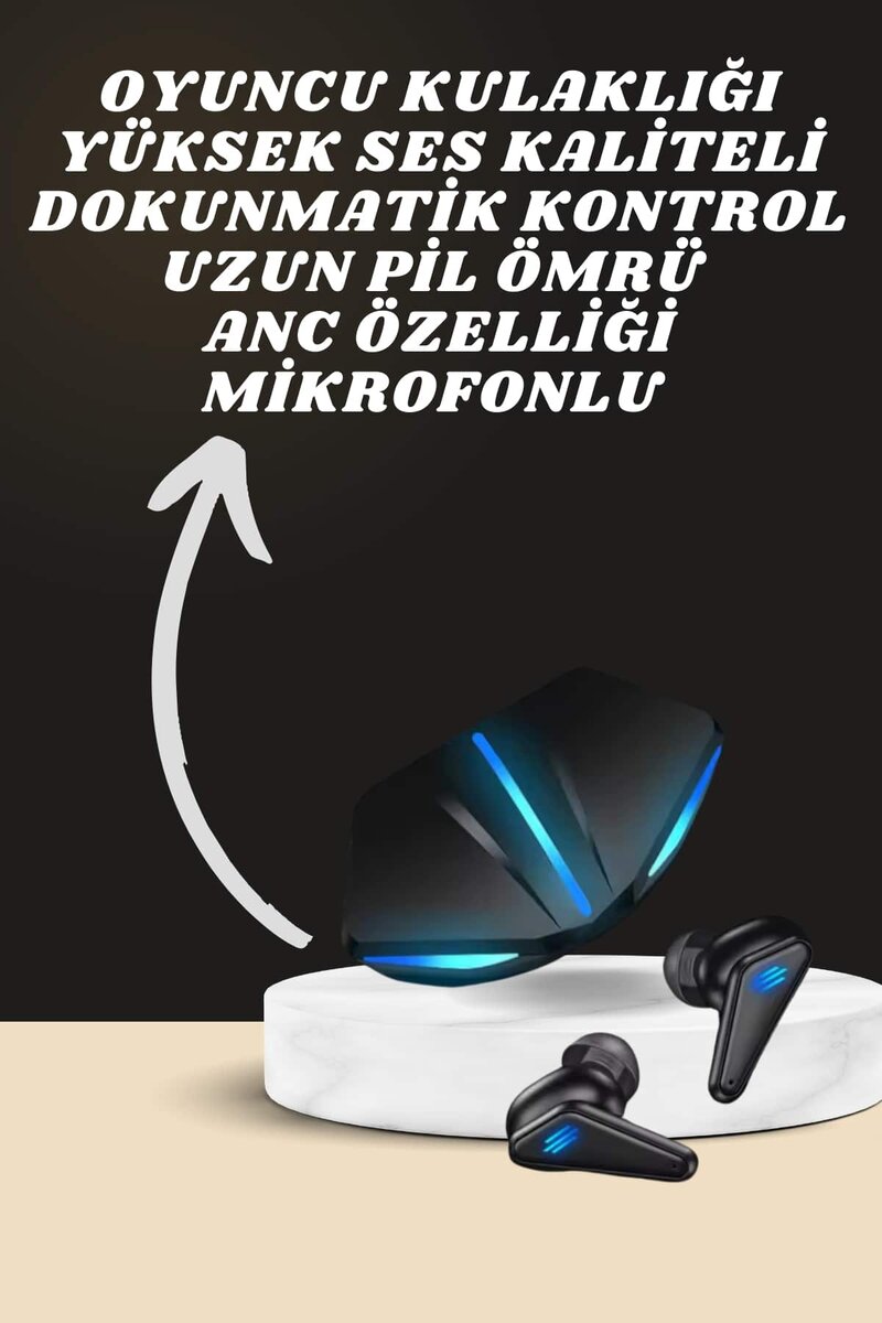 7 Kordonlu Akıllı Saat Ve Oyuncu Kulaklığı ANC Özelliği Kulak İçi Mikrofonlu Sesli Görüşme 2 7 Kordonlu Akıllı Saat Ve Oyuncu Kulaklığı ANC Özelliği Kulak İçi Mikrofonlu Sesli Görüşme - Görsel 2
