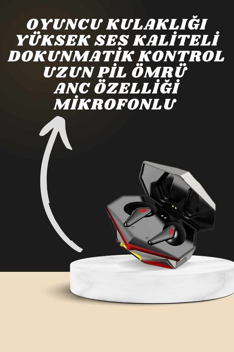 7 Kordonlu Akıllı Saat Ve Oyuncu Kulaklığı Bluetooth Bağlantılı Android ve İOS Uyumlu 2 7 Kordonlu Akıllı Saat Ve Oyuncu Kulaklığı Bluetooth Bağlantılı Android ve İOS Uyumlu - Görsel 2