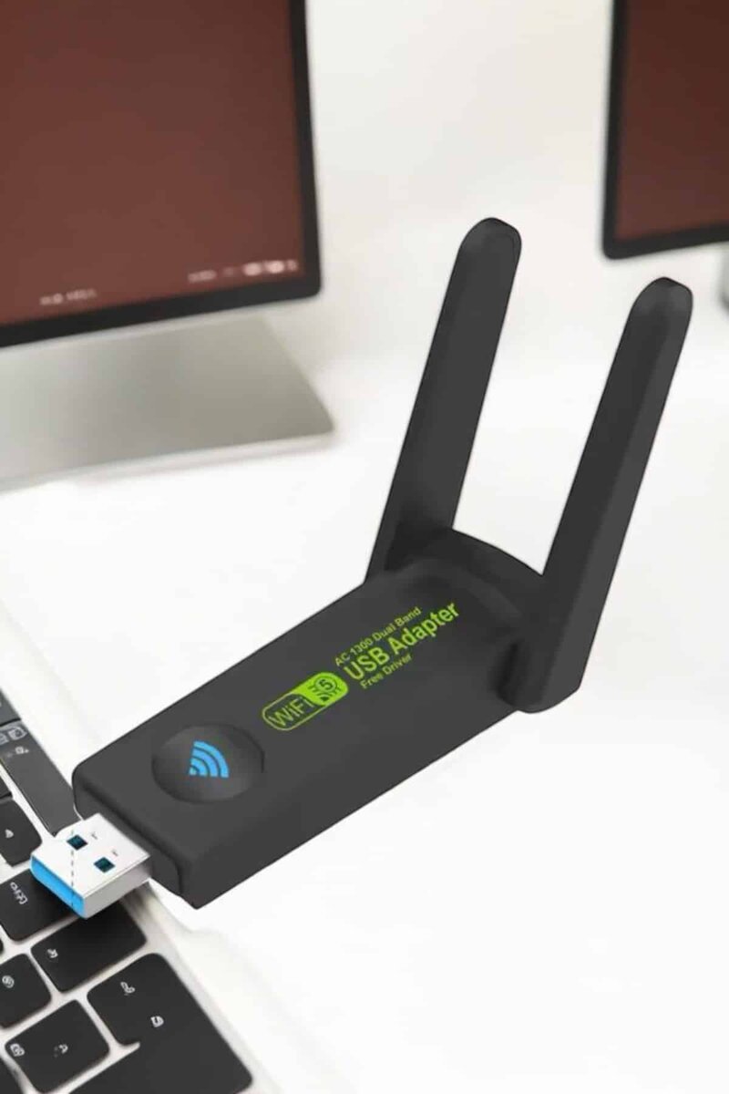Wifi Adaptör Çift Bantlı Kablosuz Wifi Adaptörü 4 Wifi Adaptör Çift Bantlı Kablosuz Wifi Adaptörü - Görsel 4