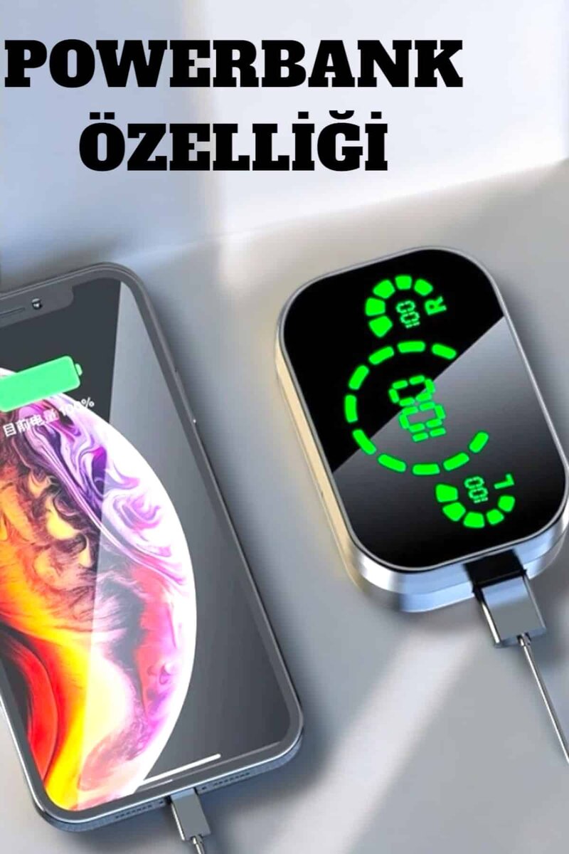 Bluetooth Kulaklık Çift Telefon Desteği ve Suya Dayanıklı Powerbankli 4 Bluetooth Kulaklık Çift Telefon Desteği ve Suya Dayanıklı Powerbankli - Görsel 4