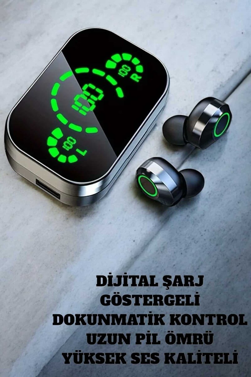 Bluetooth Kulaklık Mikrofonlu Dokunmatik Kontrol ANC Özelliği 2 Bluetooth Kulaklık Mikrofonlu Dokunmatik Kontrol ANC Özelliği - Görsel 2