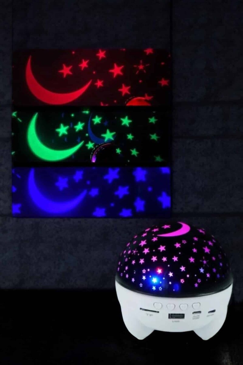 Yıldız Yansıtmalı Projeksiyon Gece Lambası Şarjlı Taşınabilir 4 Yıldız Yansıtmalı Projeksiyon Gece Lambası Şarjlı Taşınabilir - Görsel 4