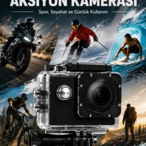 Yüksek Görüntü Kalitesi Sunan 1080P Full HD Aksiyon Kamerası