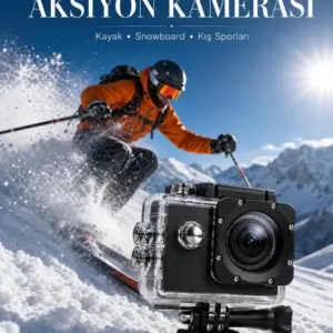 1080P Full HD Spor Kamerası Kompakt ve Dayanıklı Tasarım