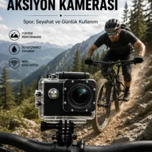 Profesyonel Video Çekimleri İçin 1080P Full HD Aksiyon Kamerası