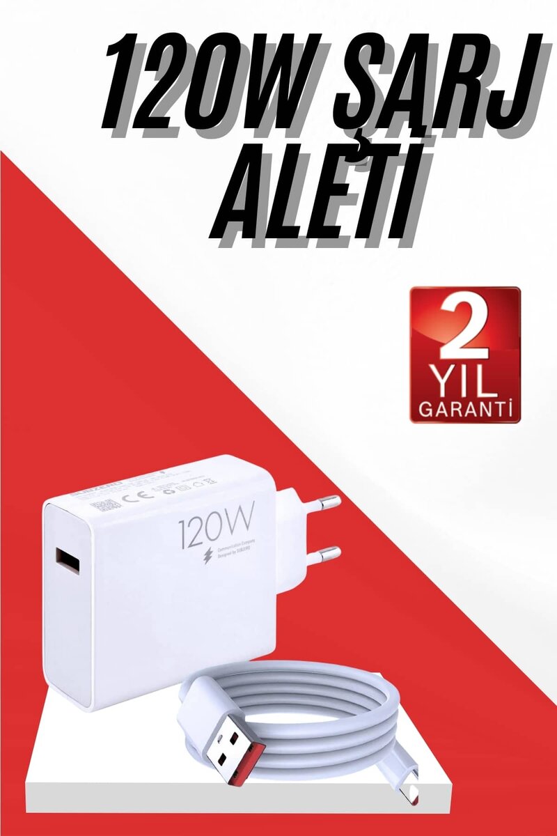120W Şarj Aleti Hızlı Çift Turbo Şarj Aleti Seti Beyaz 1 120W Şarj Aleti Hızlı Çift Turbo Şarj Aleti Seti Beyaz