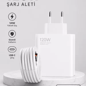 Turbo Hızlı Şarj Destekli 120W USB-C Şarj Seti