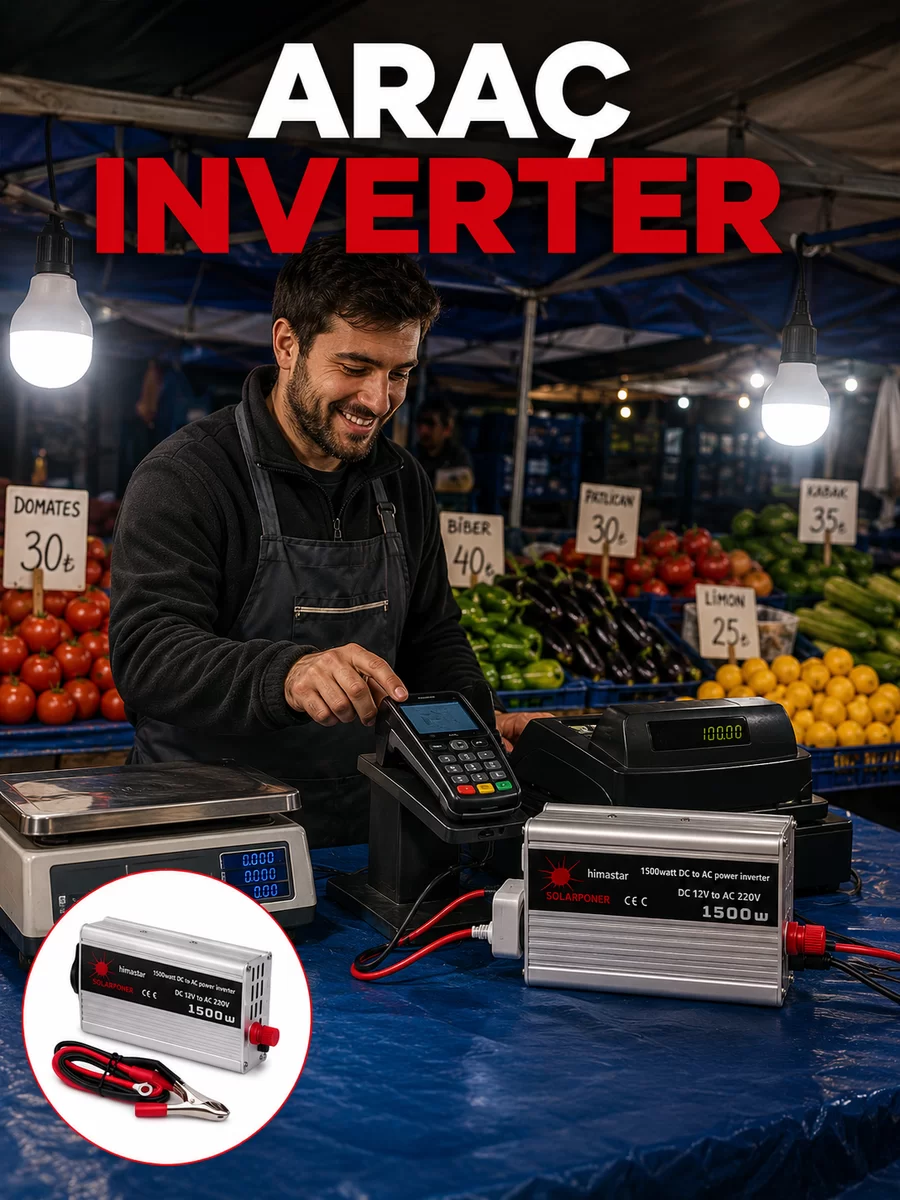 1500W Araç İnvertörü Güçlü Priz Çıkış 1 1500W Araç İnvertörü Güçlü Priz Çıkış