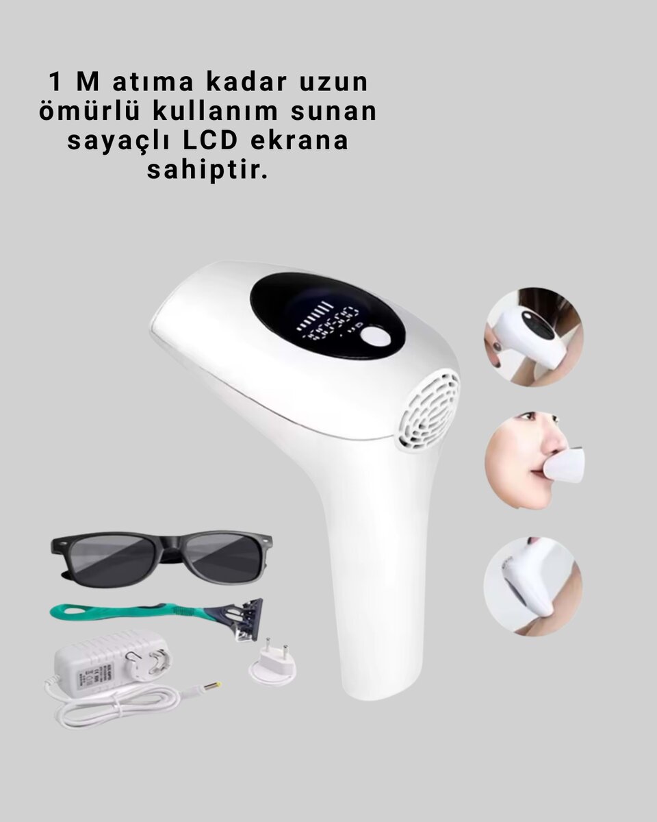 Hasuba HS-262 IPL Epilasyon Cihazı LCD Ekranlı 1M Flaş 4 Hasuba HS-262 IPL Epilasyon Cihazı LCD Ekranlı 1M Flaş - Görsel 4