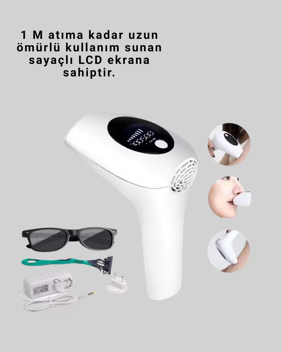 IPL Teknolojili Erkek Ve Kadın Kullanımına Uygun Lazer Epilasyon Cihaz 4 IPL Teknolojili Erkek Ve Kadın Kullanımına Uygun Lazer Epilasyon Cihaz - Görsel 4