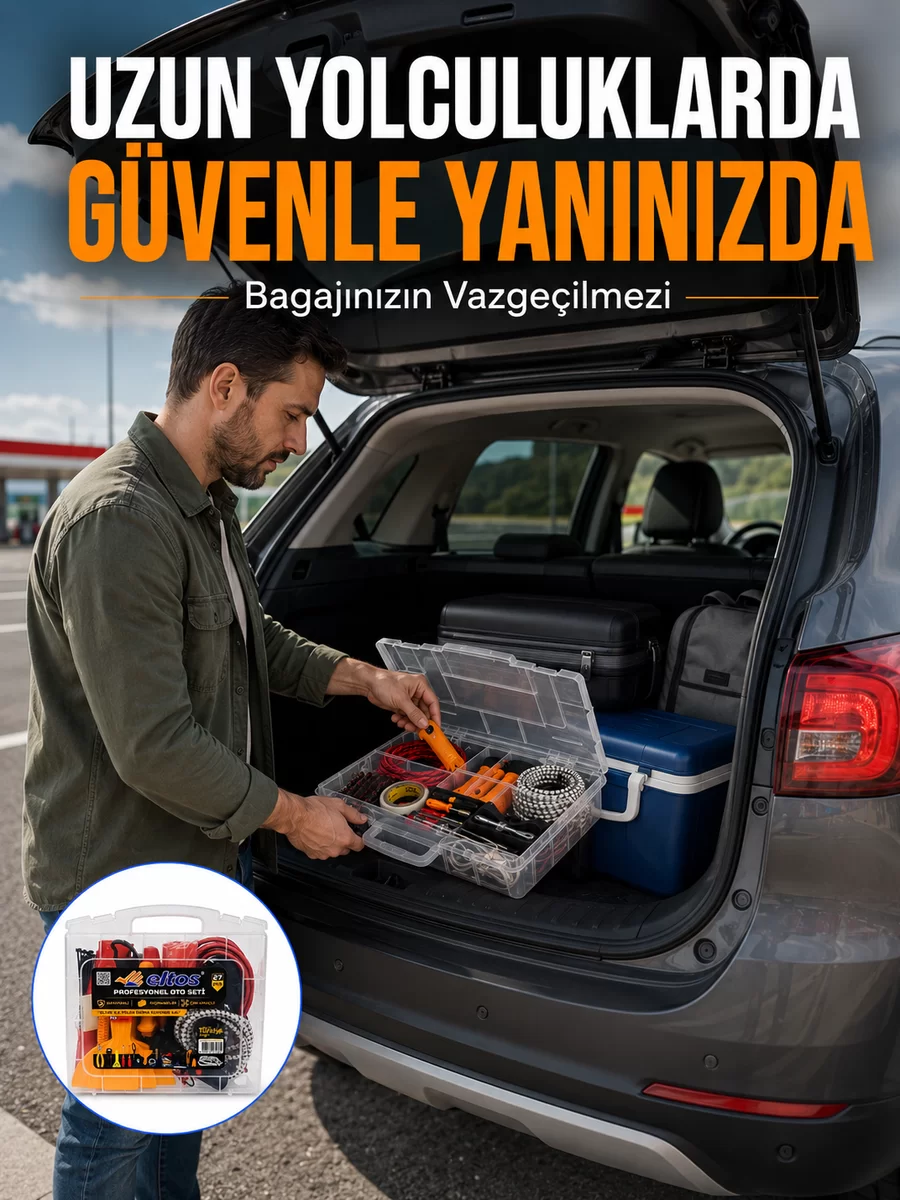 Profesyonel Araç İçi Acil Durum Seti 27 Parça Çok Amaçlı Oto Yardım Çantası 1 Profesyonel Araç İçi Acil Durum Seti 27 Parça Çok Amaçlı Oto Yardım Çantası