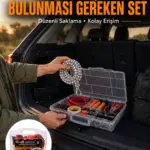 27 Parça Oto Güvenlik ve Bakım Seti Şeffaf Taşıma Kutulu Araç Ekipman Çantasız