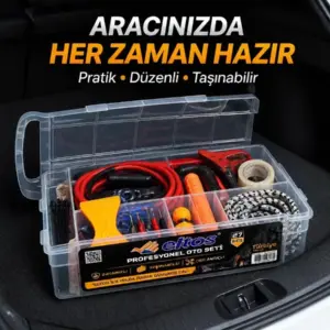 Çok Amaçlı 27 Parça Araç Acil Durum Ekipman Seti Düzenli Taşıma Kutulu