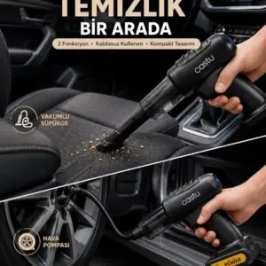 Kablosuz Hava Pompası ve Vakumlu El Süpürgesi