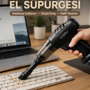 2'si 1 Arada Şarjlı Temizlik Cihazı Çok Amaçlı