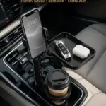 Araç Konsolu İçin Telefon Tutuculu Bardaklık Düzenleyici