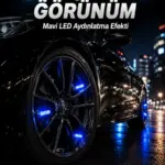 Araç Sibop Işığı 4'lü Set Otomatik Yanan LED Lastik Aksesuarı
