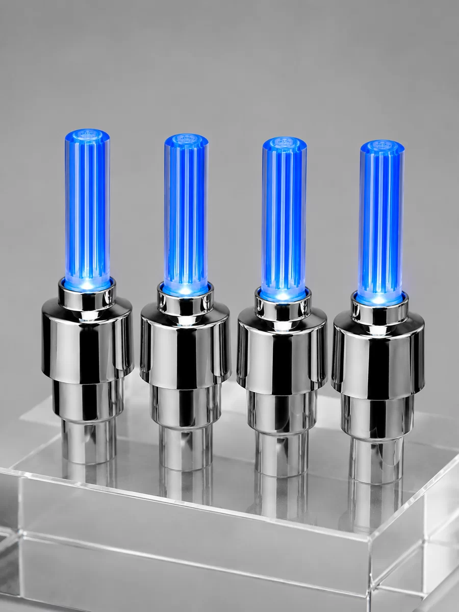 Hareketle Yanan LED Sibop Işığı 4'lü Araç Lastik Lambası 4 Hareketle Yanan LED Sibop Işığı 4'lü Araç Lastik Lambası - Görsel 4