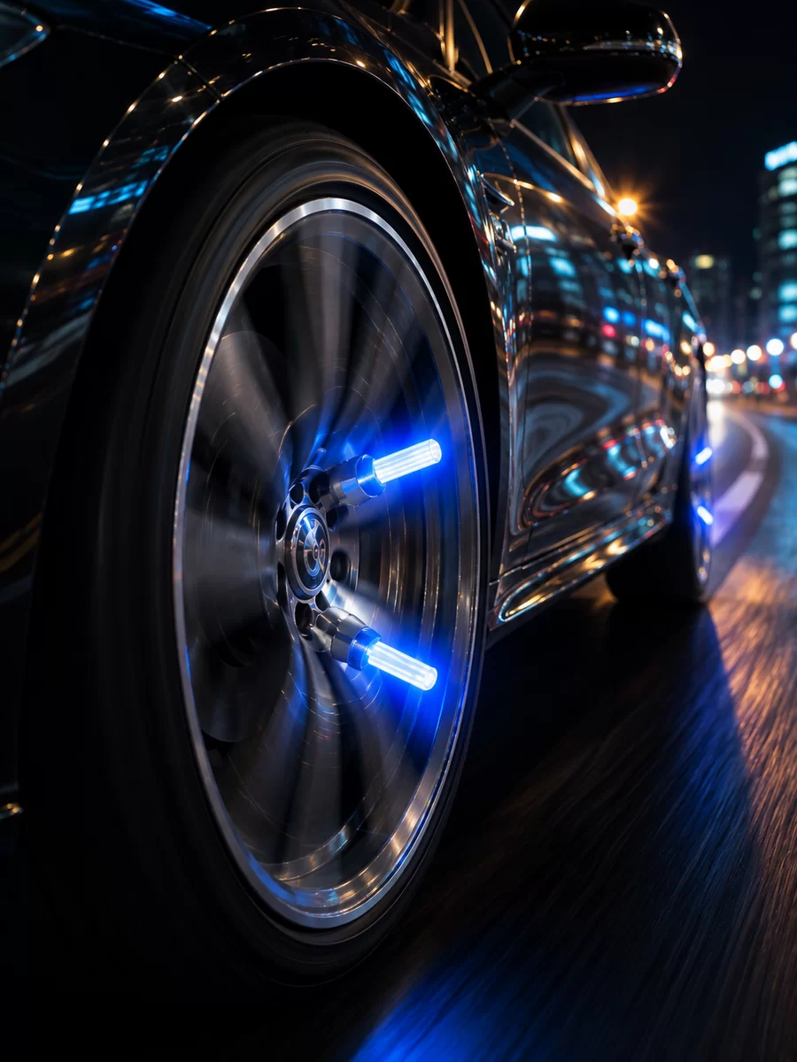 Hareketle Yanan LED Sibop Işığı 4'lü Araç Lastik Lambası 3 Hareketle Yanan LED Sibop Işığı 4'lü Araç Lastik Lambası - Görsel 3