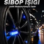 4'lü Araç Sibop LED Işığı Otomatik Açılan Lastik Işığı Seti