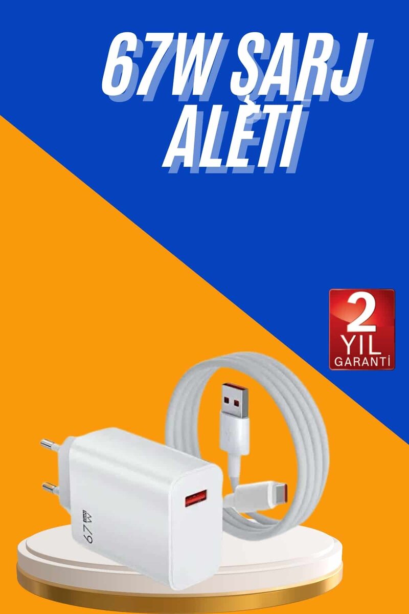 67W Hızlı Şarj Yüksek Voltaj Korumalı Type C Şarj Adaptörü 1 67W Hızlı Şarj Yüksek Voltaj Korumalı Type C Şarj Adaptörü