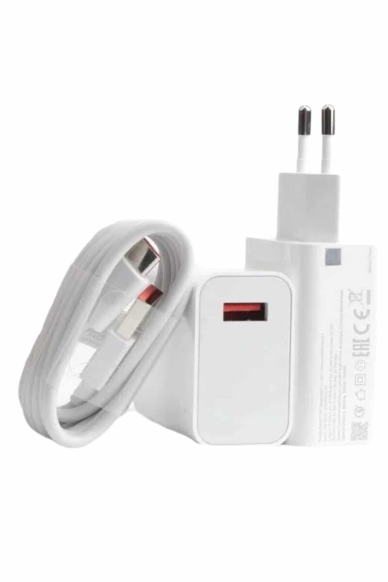 Beyaz Ultra Plus Hızlı Şarj Seti Şarj Adaptörü ve Kablosu 67W 2 Beyaz Ultra Plus Hızlı Şarj Seti Şarj Adaptörü ve Kablosu 67W - Görsel 2