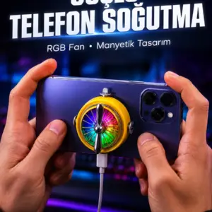 Mobil Oyuncular İçin RGB Işıklı Telefon Soğutucu