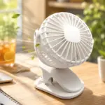 3 Modlu USB Şarjlı Klipsli Taşınabilir Sessiz Fan