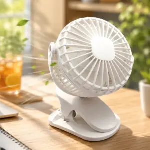 3 Modlu USB Şarjlı Klipsli Taşınabilir Sessiz Fan