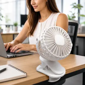 Mandallı Güçlü Hava Üfleyen Masa ve Bebek Arabası Fanı