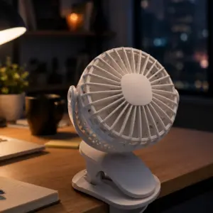 Çalışma Masası ve Yatak Başlığı İçin Klipsli Mini Fan