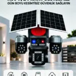 4G SIM Kartlı Uzaktan İzlemeli Akıllı Güvenlik Kamerası Çift Yönlü Ses
