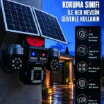 Uzaktan Canlı İzleme Destekli 4 Kameralı Akıllı Güvenlik Kamera Sistemi