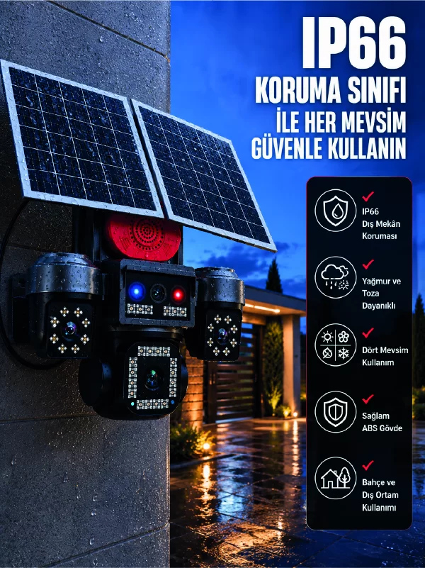 Uzaktan Canlı İzleme Destekli 4 Kameralı Akıllı Güvenlik Kamera Sistemi 1 Uzaktan Canlı İzleme Destekli 4 Kameralı Akıllı Güvenlik Kamera Sistemi