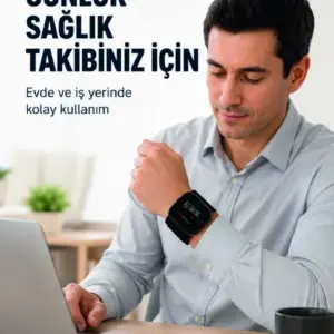 Şarjlı Bilekten Dijital Tansiyon Ölçer Geniş LCD Ekranlı