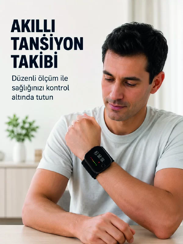 Dijital Bilek Tipi Tansiyon Ölçüm Cihazı Hafızalı Tasarım 1 Dijital Bilek Tipi Tansiyon Ölçüm Cihazı Hafızalı Tasarım