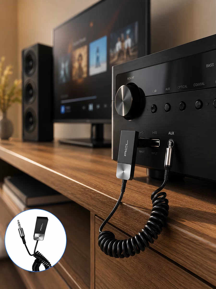 USB AUX Bluetooth Adaptörü Kablosuz Ses Aktarım Cihazı 2 USB AUX Bluetooth Adaptörü Kablosuz Ses Aktarım Cihazı - Görsel 2